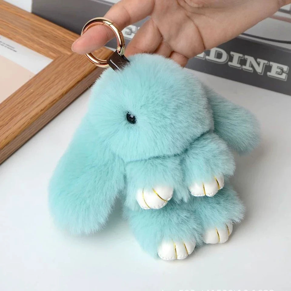 Women's Rabbit Fur Keychain