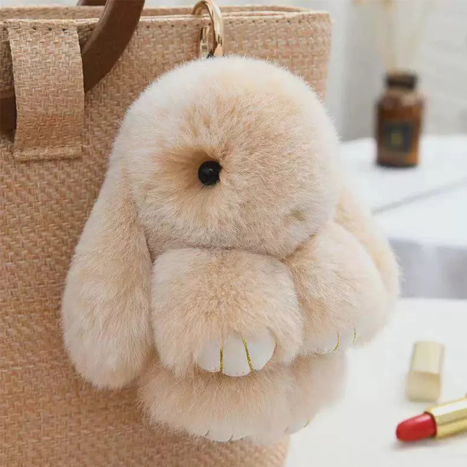Women's Rabbit Fur Keychain